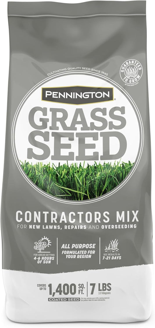 Pennington Contractors Central Grass Seed Mix, 7 Lb