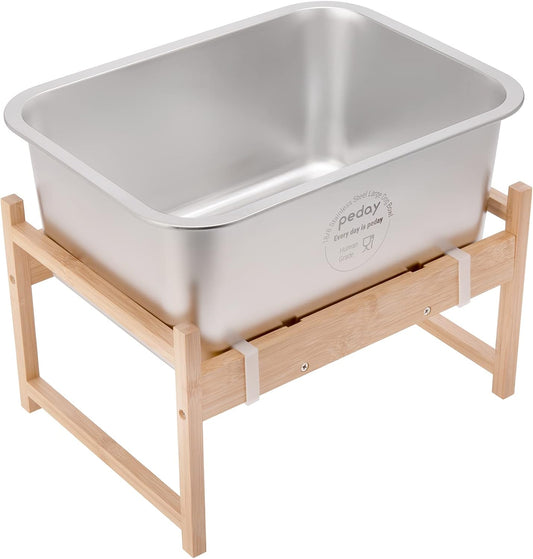 PEDAY 2.64 Gallon Raise Dog Water Bowl