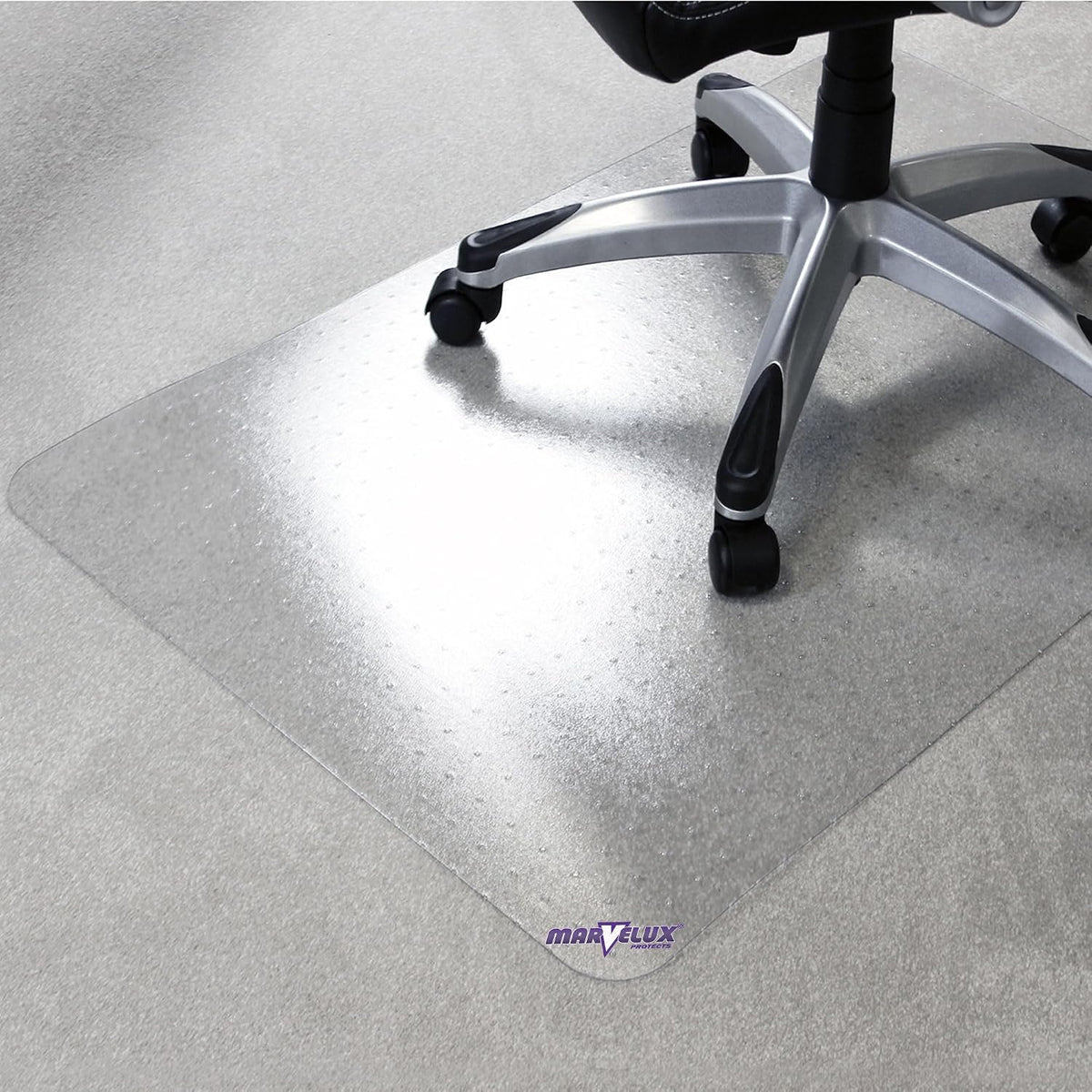 Marvelux Enhanced Polymer Durable Office Chair Mat for Carpets 30" X 48"