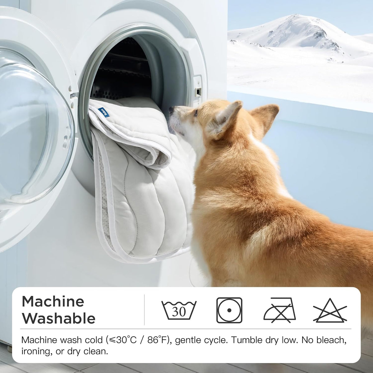 Bedsure Dog Cooling Mat Extra Large,Washable Breathable Qmax>0.4 Cool Fiber