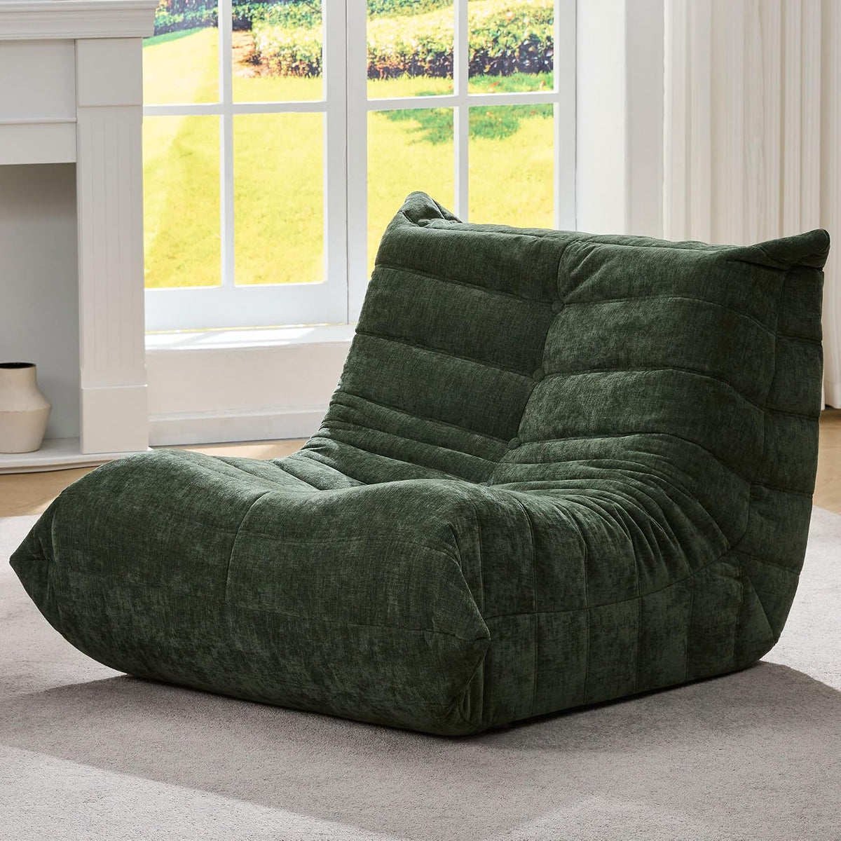 Hobestluk Adults Bean Bag Chair Faux Fur Beanbag Couch for Living Room