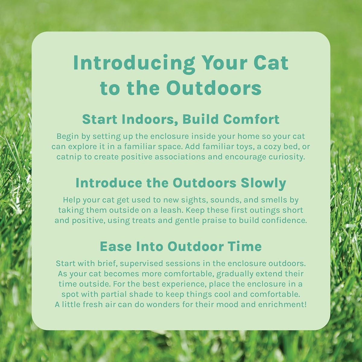 Kitty City Outdoor Catio Furniture and Play Kits for Cats, Outdoor Mega Kit