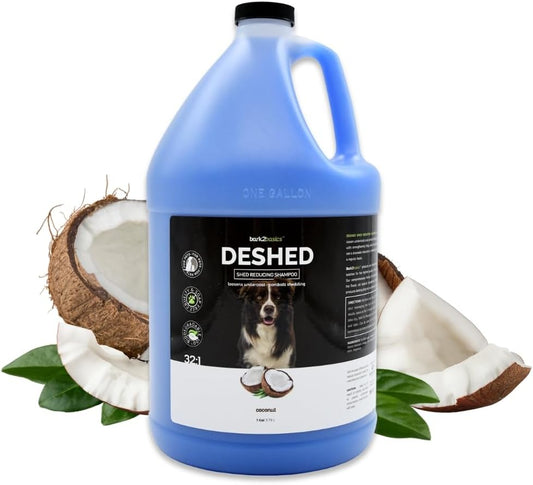 Bark2Basics Deshedding Dog Shampoo for Shedding Control, 1 Gallon, 32:1