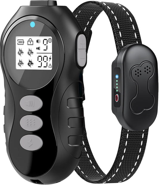 Dog Shock Collar with Remote Control, IXP7 Waterproof Dog Training Collar