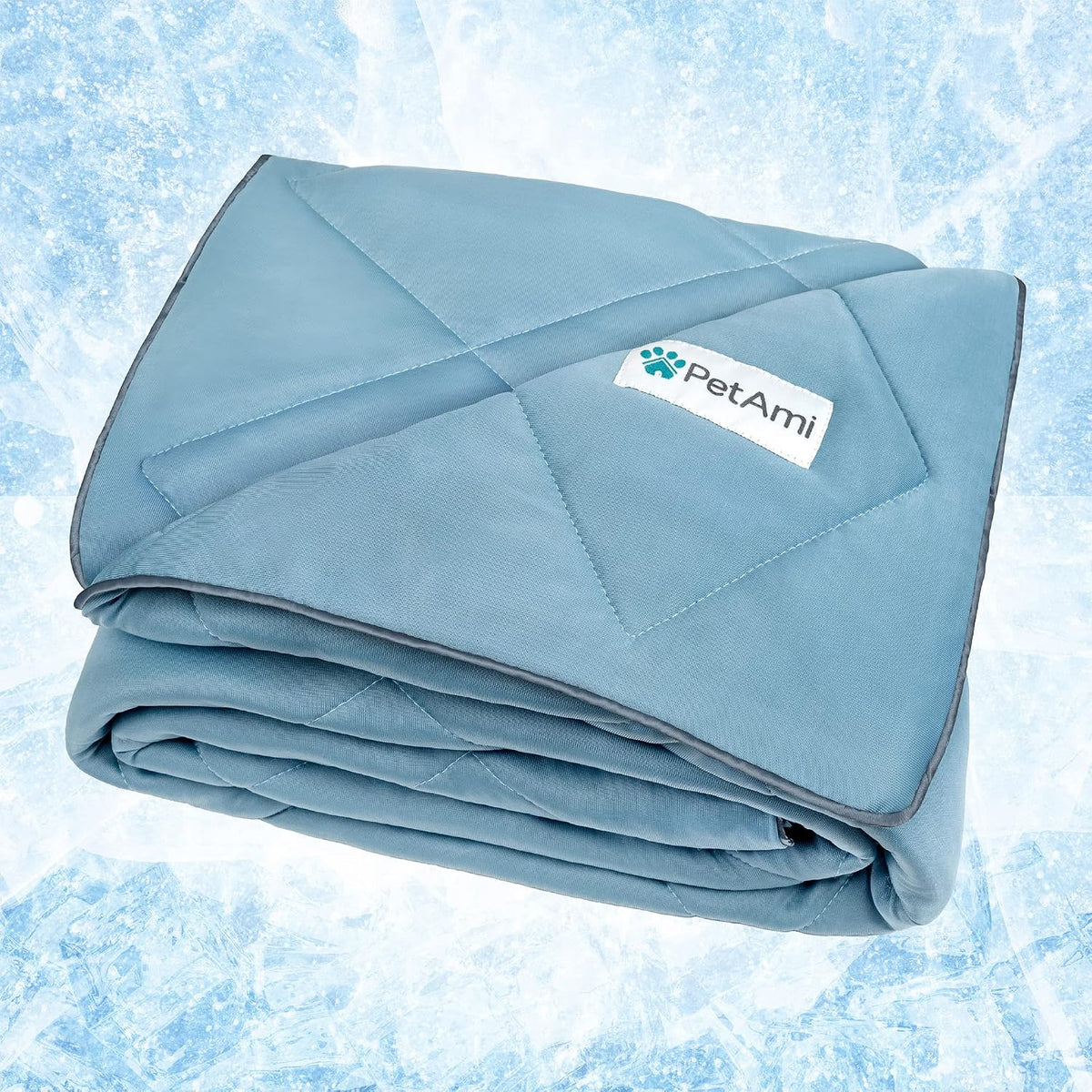 Petami Cooling Dog Blanket Lightweight Soft for Medium Pet Cat, 29X40 Blue