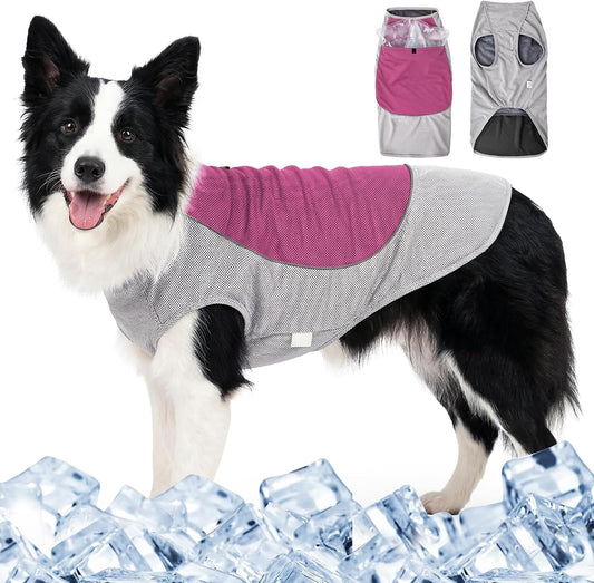Ice Silk Reflective Adjustable Dog Cooling Vest