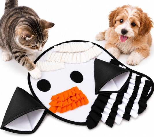 Halloween Ghost Snuffle Mat for Dogs & Cats, Treat Puzzle Enrichment Toy