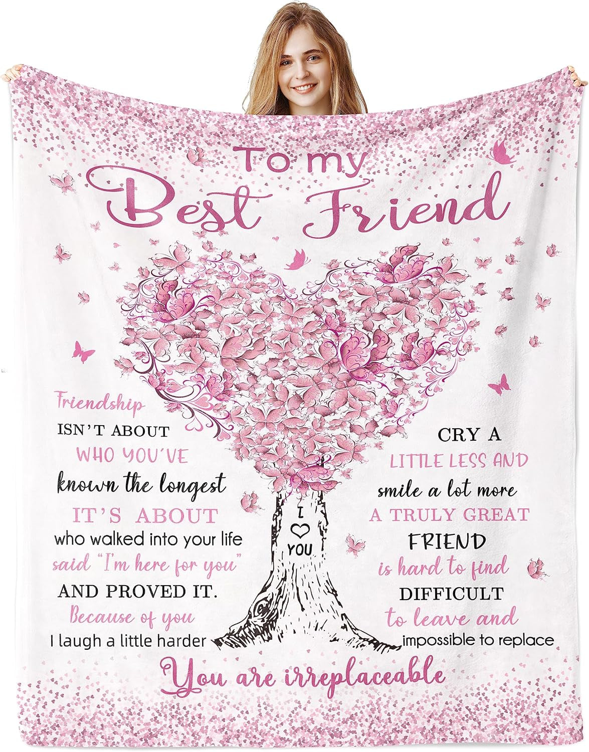 Best Friend Birthday Gifts for Women, Best Friends Blanket 60"X50"