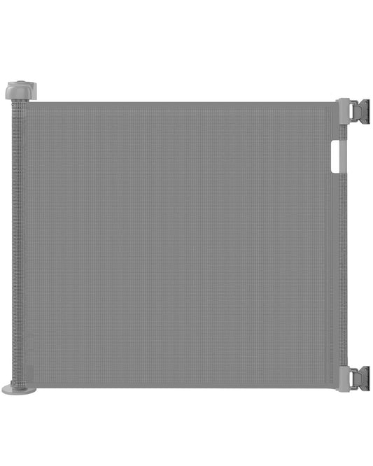 Retractable Dog Gate and Baby Gate for Stairs, 33"H X 55"W, Drill Mount