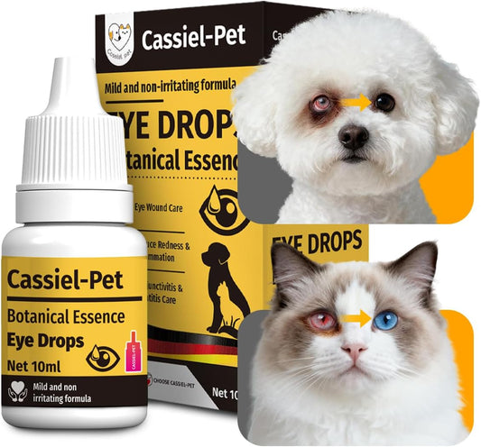 Eye Drops for Eye Infection Treatment, Soothe Infection Allergy, Relieve Dry Eyes & Red Eye，Eye Cleaner and Tear Stain Remover for Dogs and Cats | 10 Ml 0.33 FL OZ (1 Bottle)