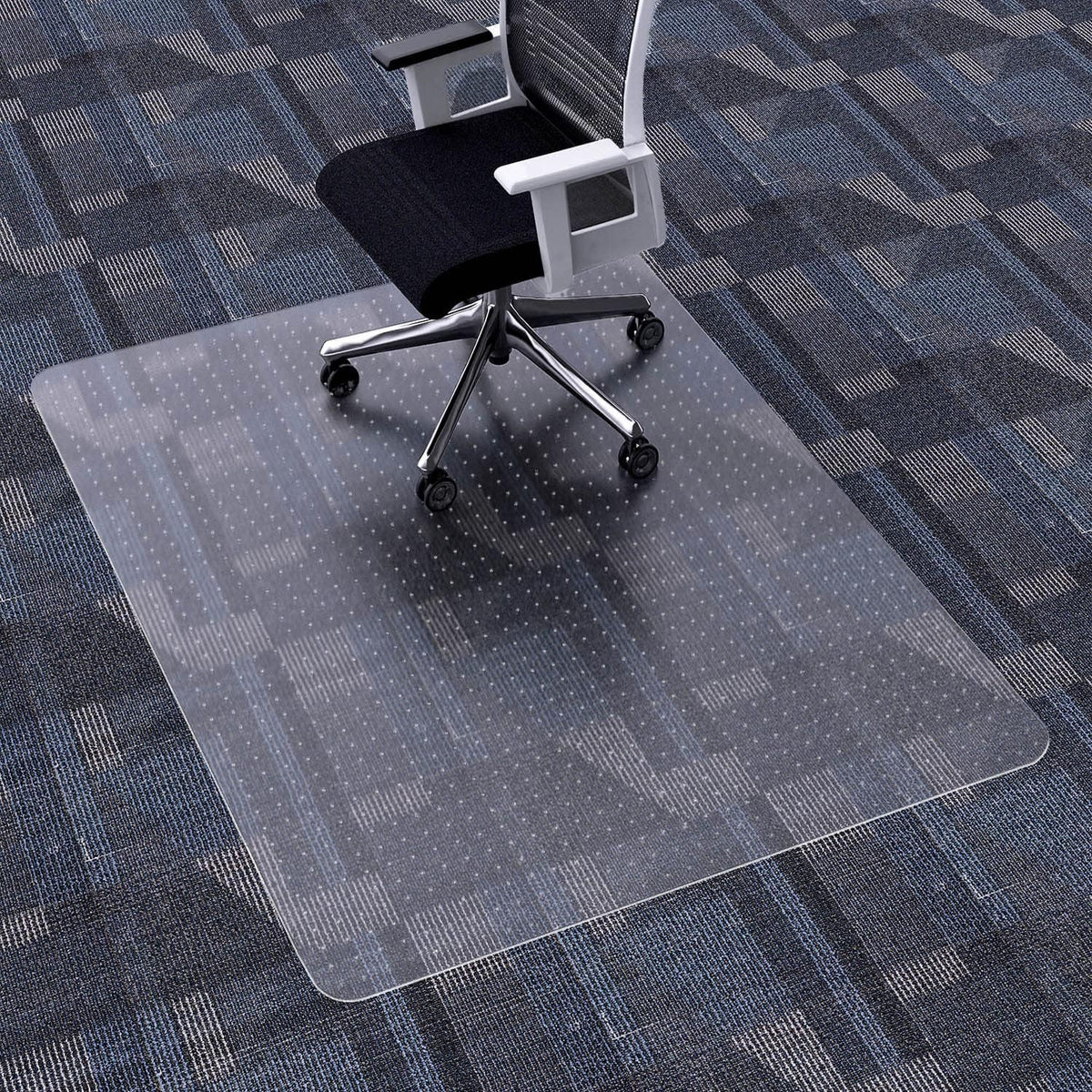 Futurhydro Office Chair Mat for Low Pile Carpet, 48" X 36" Clear Computer Desk Chair Mats for Carpeted Floors, Easy Glide Rolling Plastic Floor Mat (Rectangle)