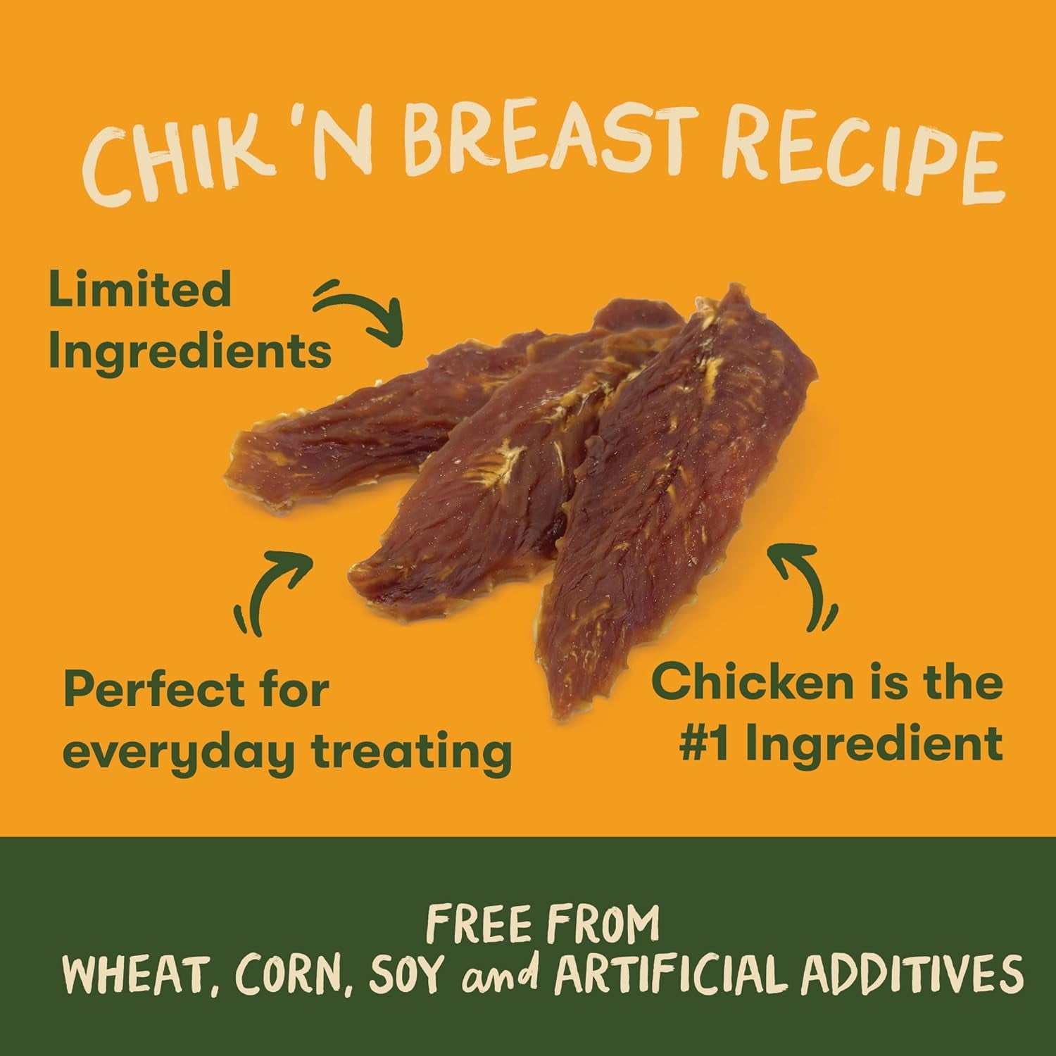 Pet 'N Shape Chik 'N Breast Jerky Dog Treats - 1 Pound