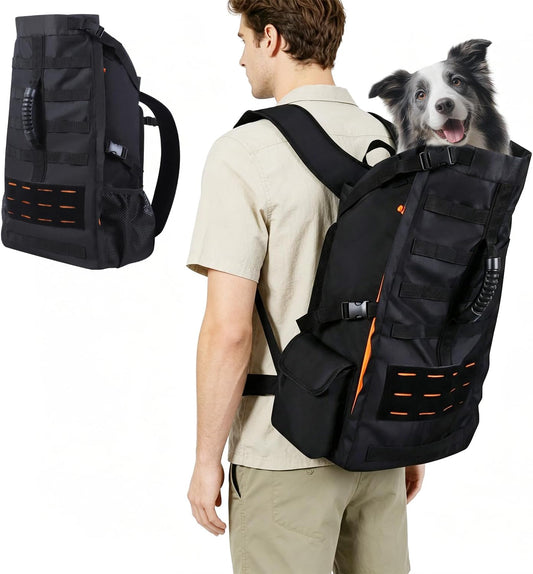 Dog Backpack Carrier for Medium Dogs,Hands-Free Pet Carrier Backpack,Black