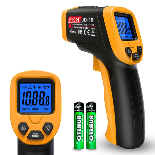 FKM Infrared Thermometer Gun Non-Contact Laser Temperature Gun-58°F~1112°F