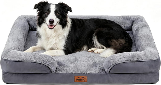 Orthopedic Dog Beds Large Sized Dog, Memory Foam Dog Bed Couch, 36"L