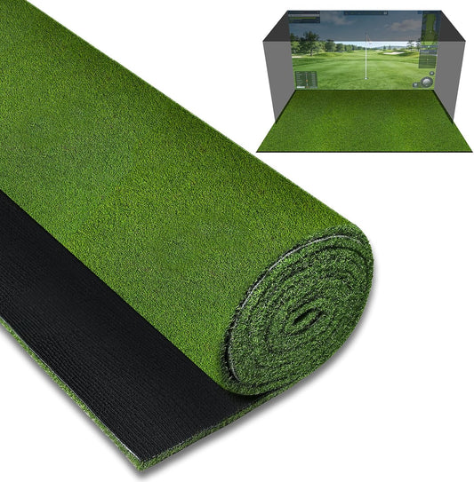 Golf Simulator Turf Mat, 0.6In Golf Practice Mat Artificial Grass Turf Lawn