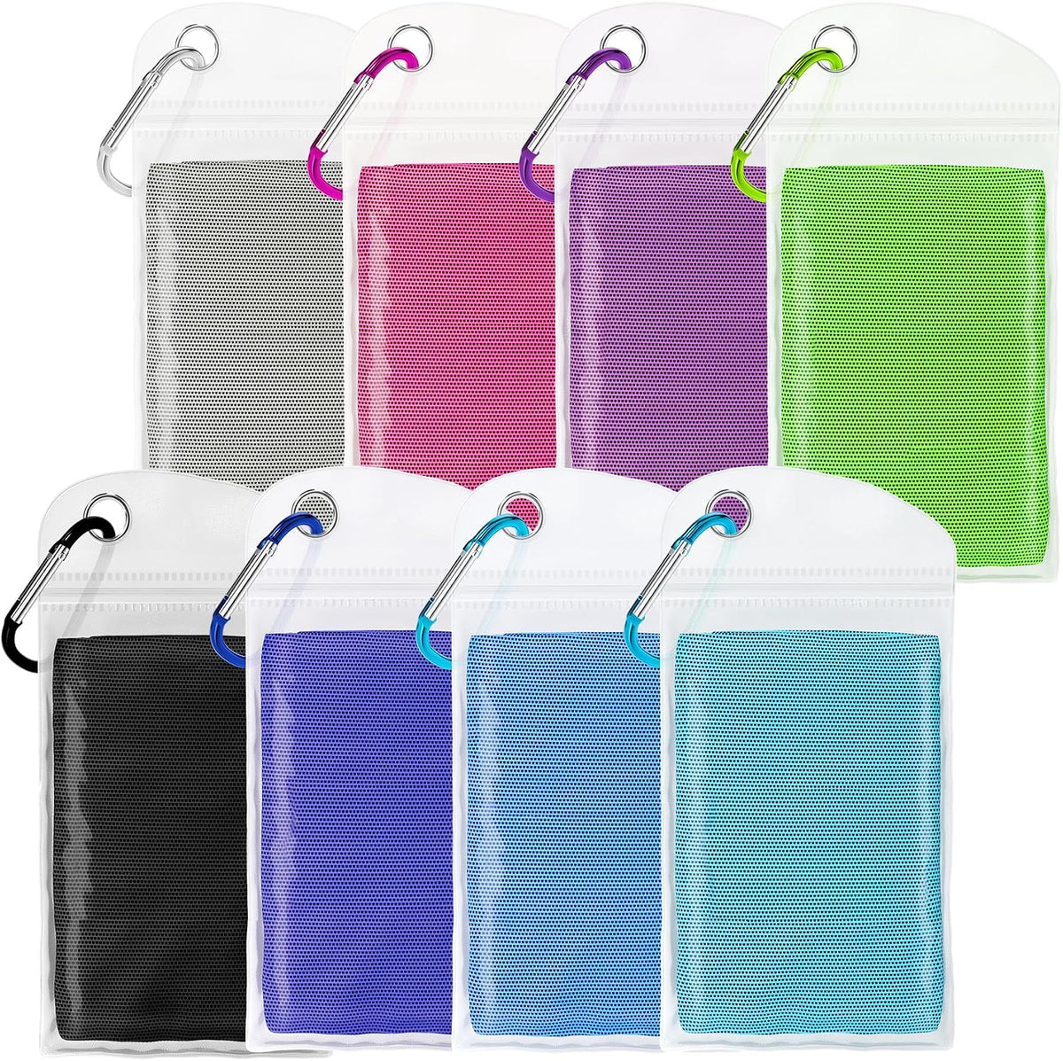 Cooling Towels for Neck and Face 8Pack(40"X12"), Cooling Neck Wraps for Gym
