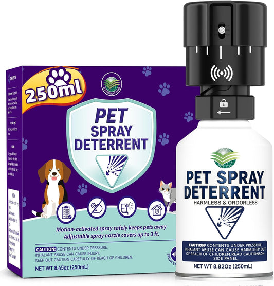 Cat Spray Deterrent System [8.82Oz & 1 Pack], Automatic Cat Deterrent Spray