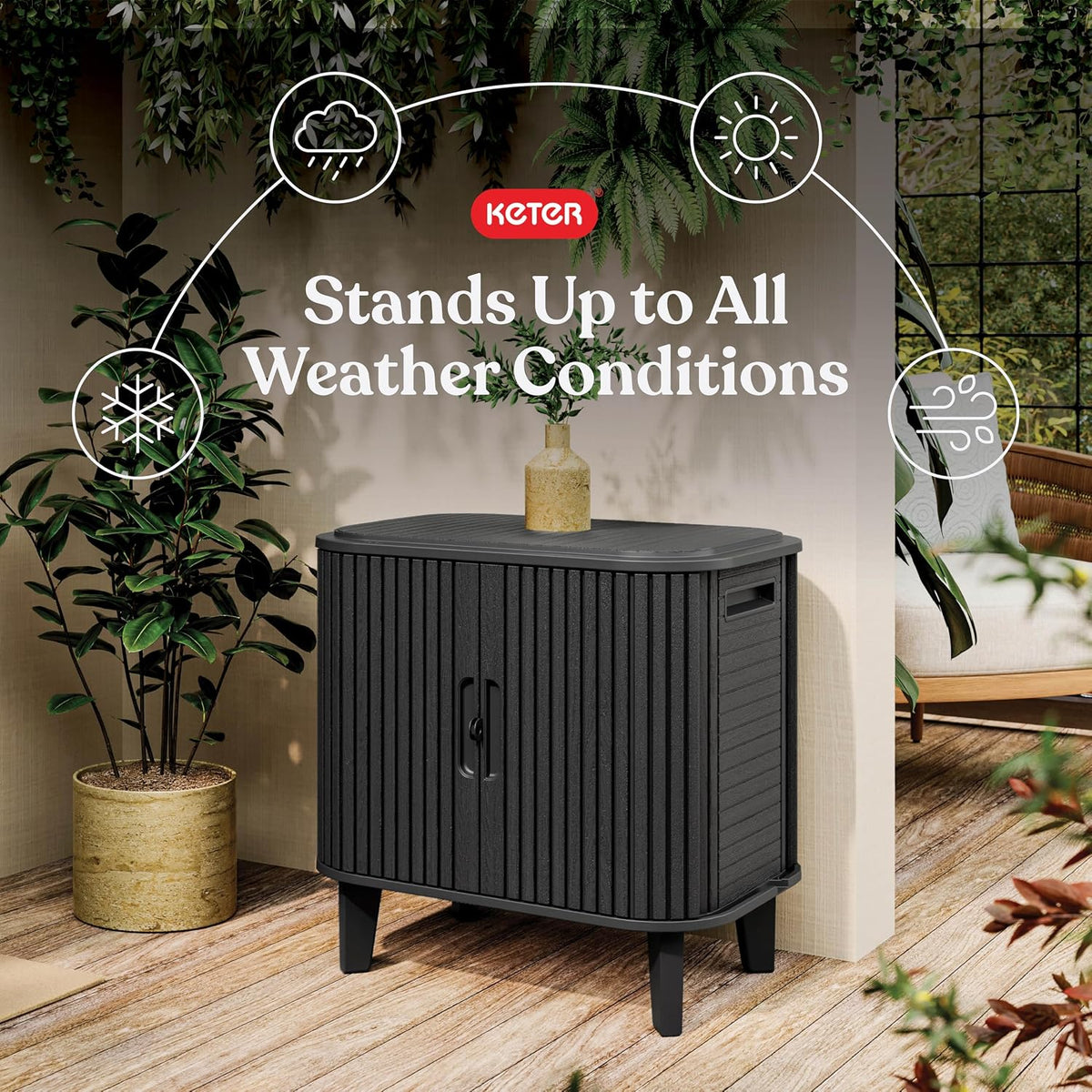 Keter Velo 30 Gallon Outdoor Storage Cabinet