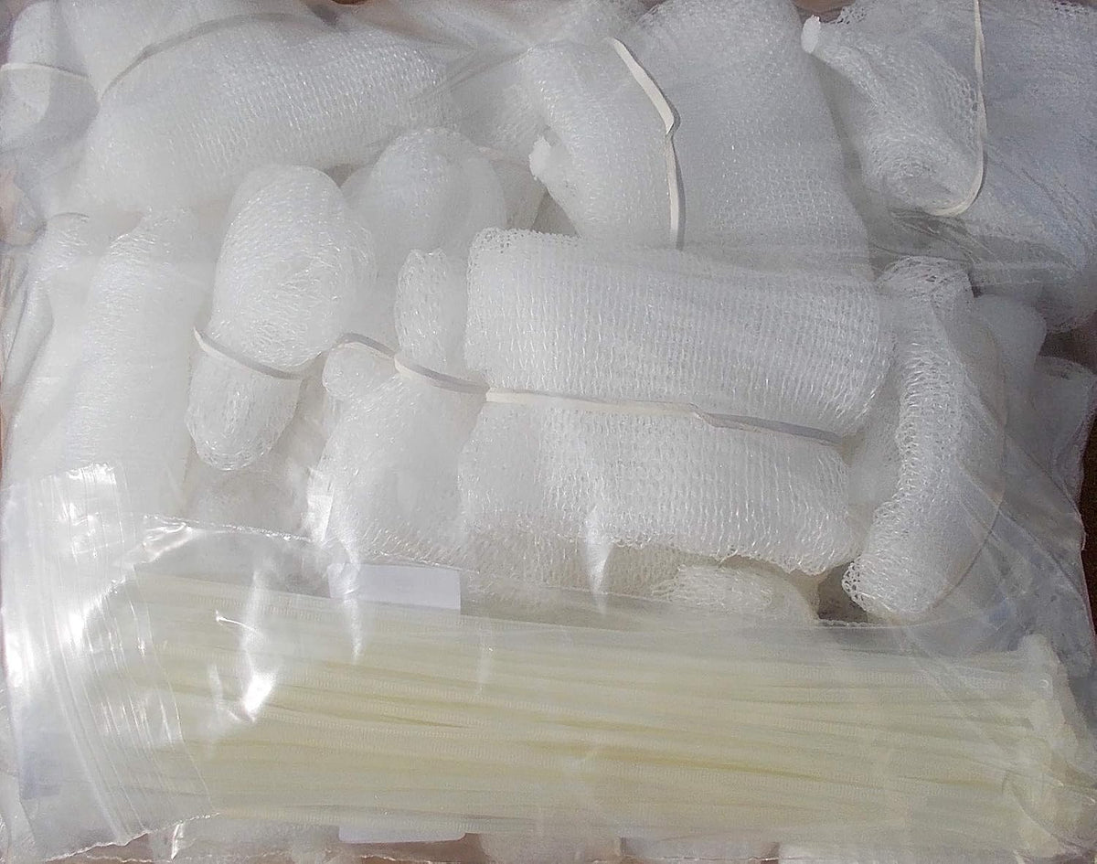 Lot of 50 Washing Machine Lint Trap Snare Fabric Mesh with Ties