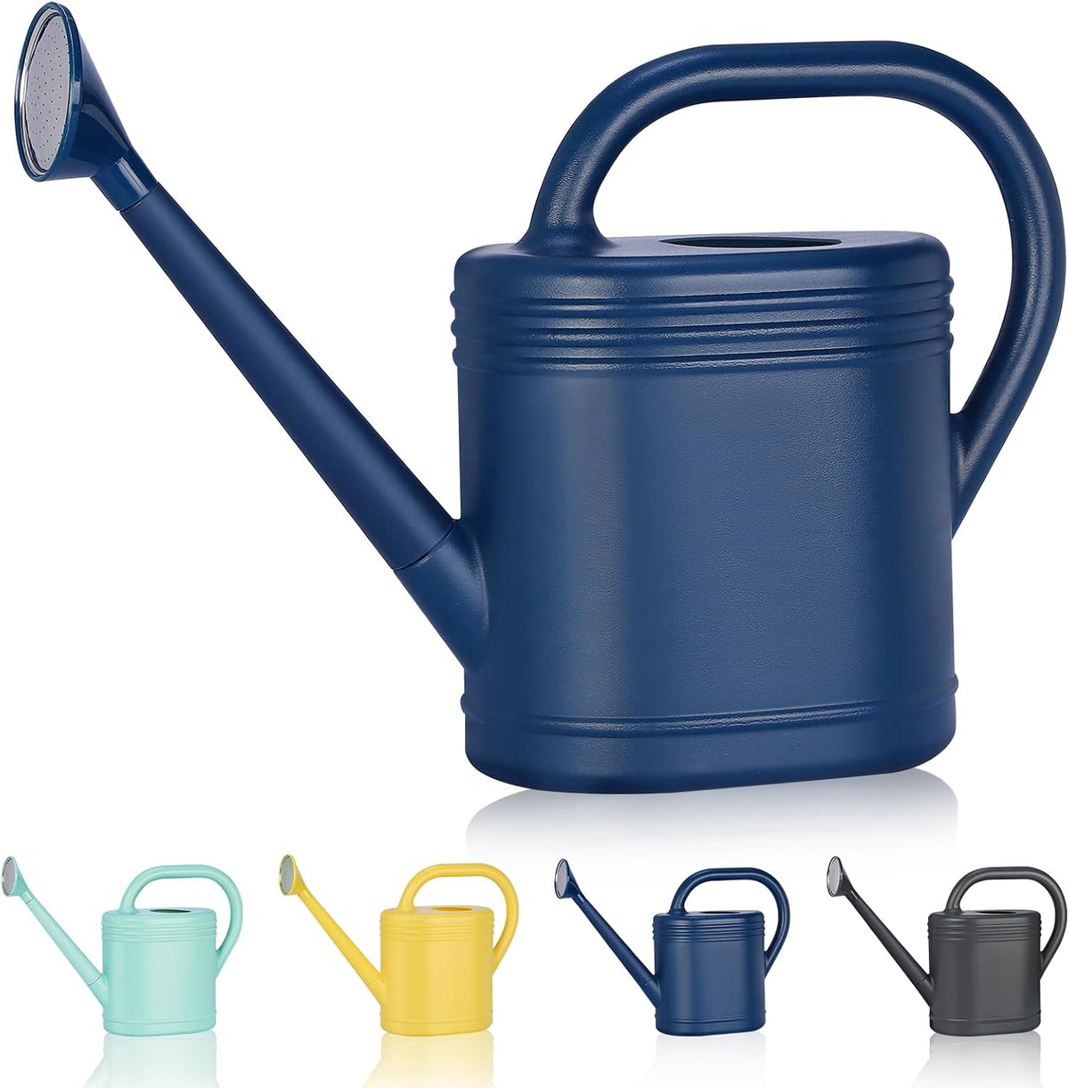 2 Gallon Watering Can for Indoor Plants, Garden Watering Cans for Outdoor Plant House Flower, Modern Plant Watering Can Large Long Spout with Sprinkler Head