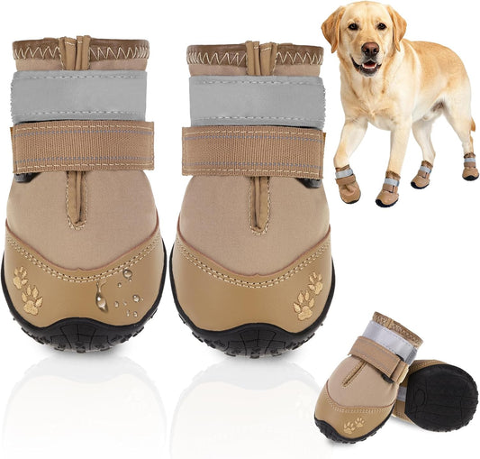 Dog Shoes Medium Large Sized Dogs, Dog Snow Booties for Winter