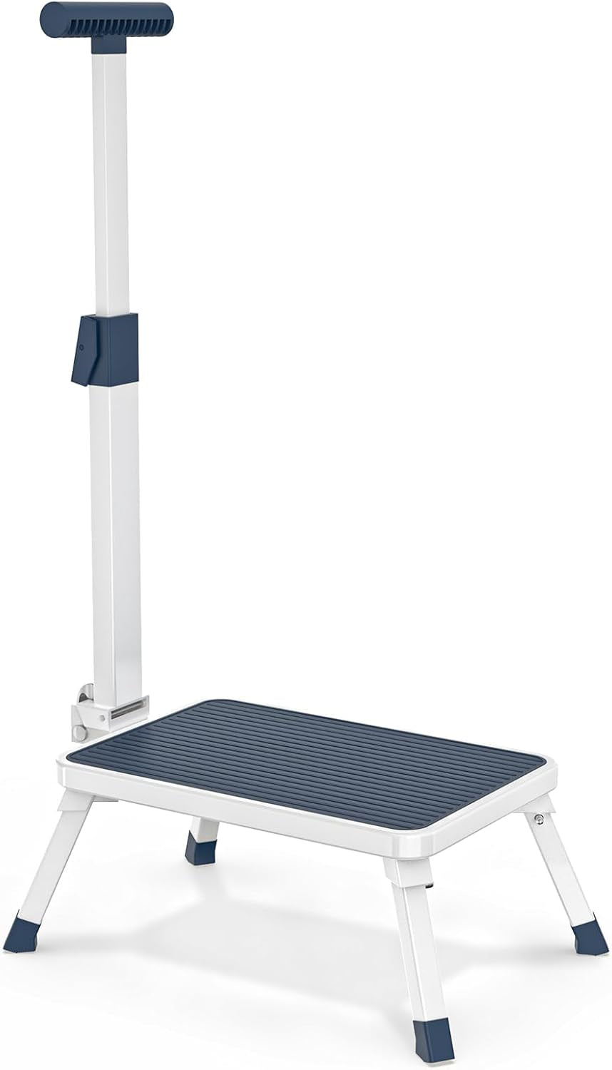 Folding Step Stool, Step Stools with Handle for Elderly Adults