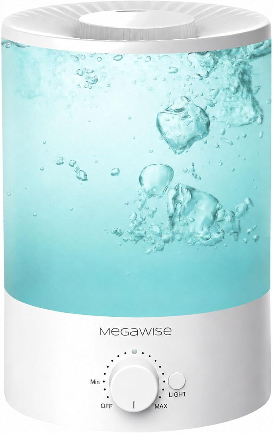 MEGAWISE 3.5L Quiet Humidifier, 7-Color Light, Auto Shut-Off, Cool Mist