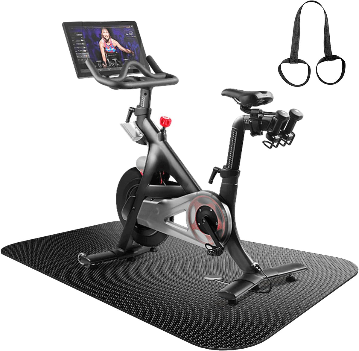 Bike Mat,Treadmill Mat for Carpet,Mats for Elliptical Machine Walking Pad