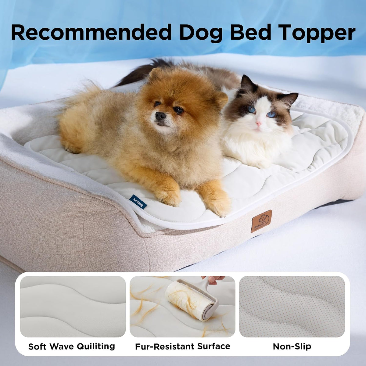 Bedsure Dog Cooling Mat Extra Large,Washable Breathable Qmax>0.4 Cool Fiber