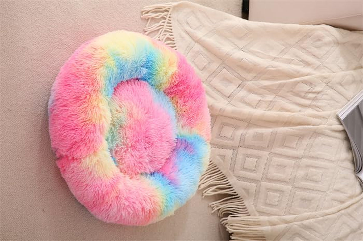 Small Dog Bed for Small Dogs, Washable Donut Cat Beds for Indoor Cats