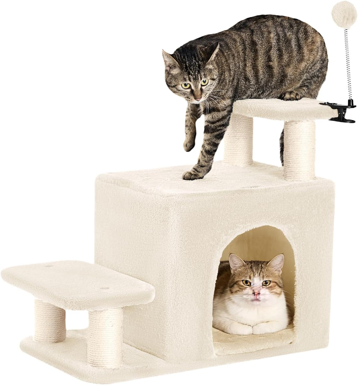 Happi N Pets Cat Stairs for Bed, Stable Pet Step with Condo, 3 Combinations