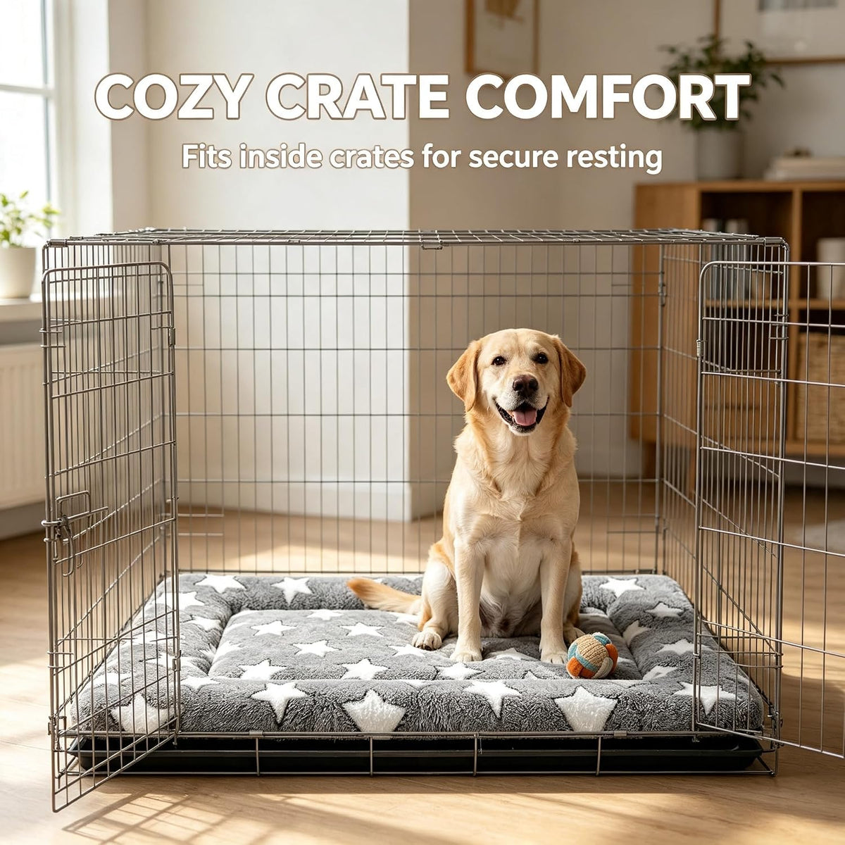 Dog Bed Mat - Reversible Dog Crate Bed Mats, Soft & Breathable Kennel Pad, Durable Crate Bed for Small Medium Large Dogs & Cats