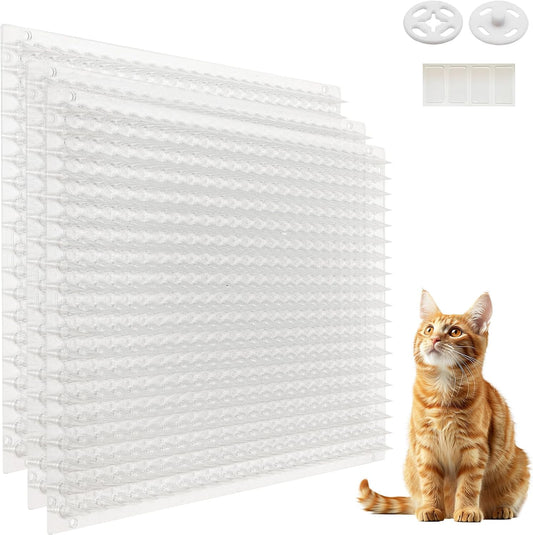Mardili 12 Pack Scat Mat for Cats with Spikes, Cat Repellent Mat Deterrent Indoor, Training Pads Keep Dogs and Cats off Couch, Bed, 16 X 13 Inch Garden Scat Mats Outdoor