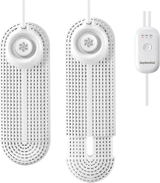 Electric Shoe Dryer, Footwear Dryers with 3/6/9 Hours Timer, Built-In Airflow Fan, Portable Dryers for Sneakers