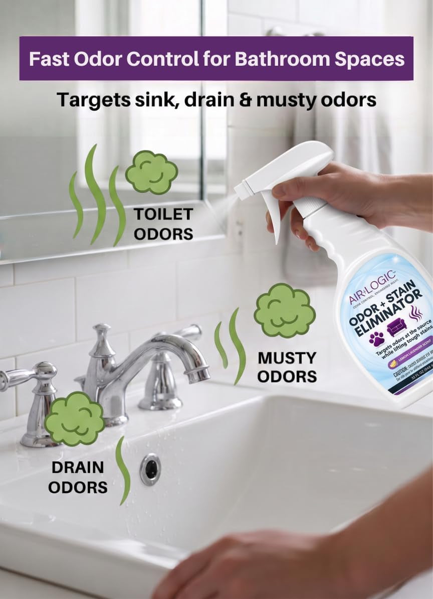 Odor Eliminator Spray, Fast Relief & Long-Lasting Action, 32 Fl Oz