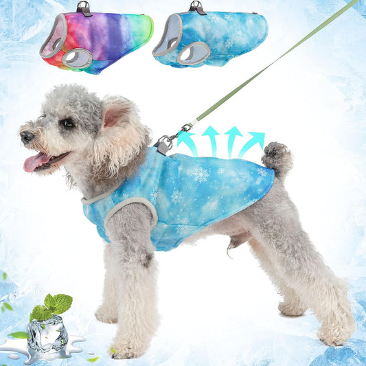 Dog Cooling Vest Harness, Summer Cooling Jacket SPF-50 Protection