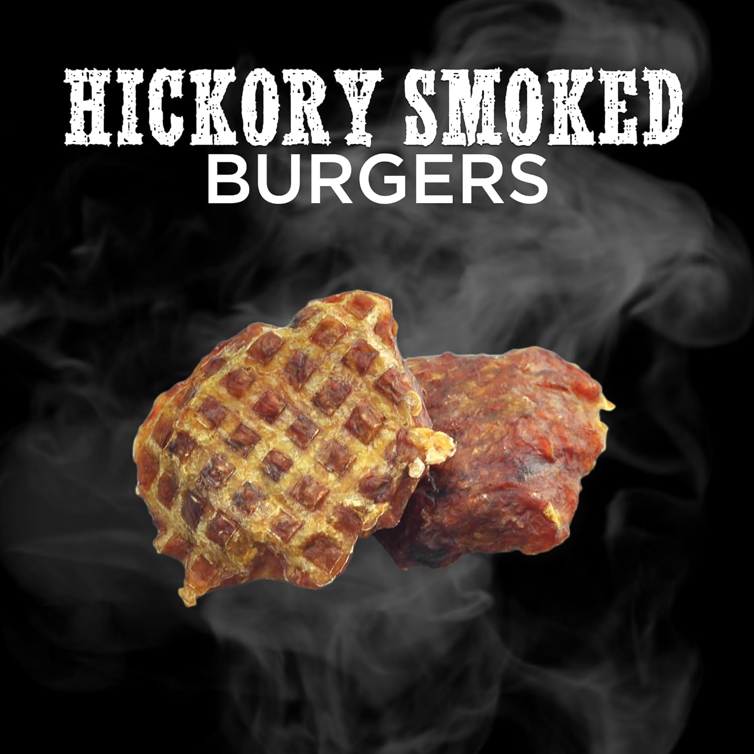 Premium Hickory Smoked Beef Burger Slider Treats - 1 Lb (Pack of 1) - 100% Natural Bully Sticks, No Additives, Bite-Sized, Easily Digestible