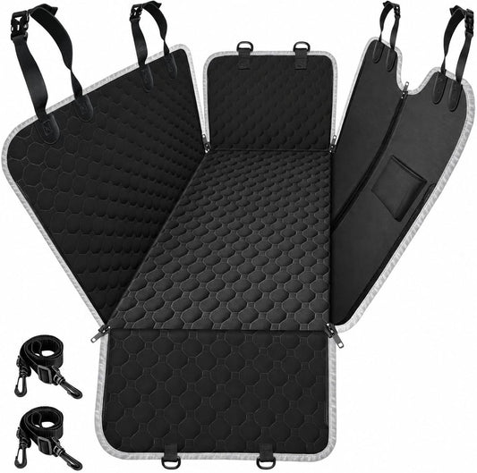 Mancro Dog Car Seat Cover for Back Seat, Waterproof Dog Hammock for Car