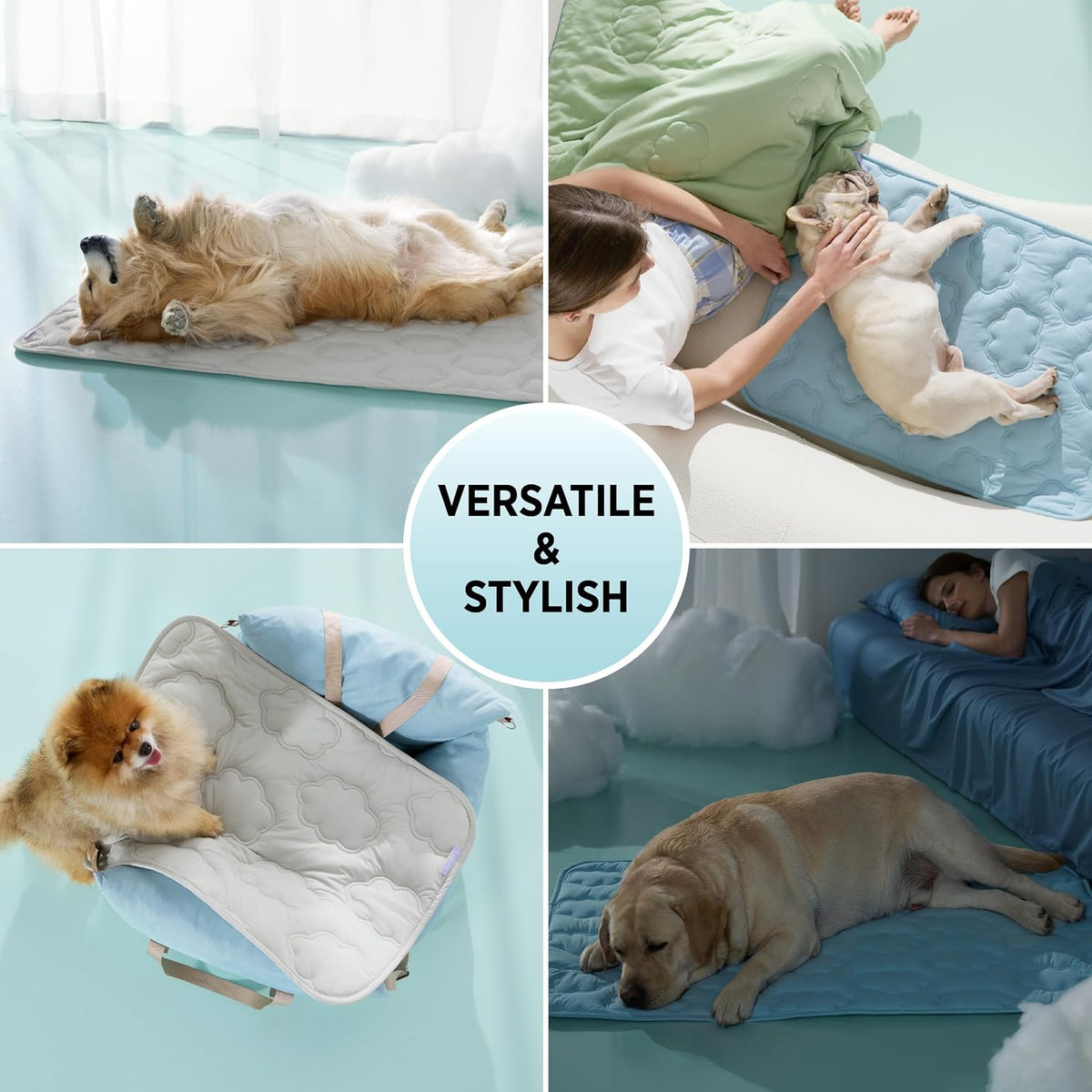 LE SURE Apexcloud™ QMAX>0.5 Breathable XL Dog Cooling Mat,44X30