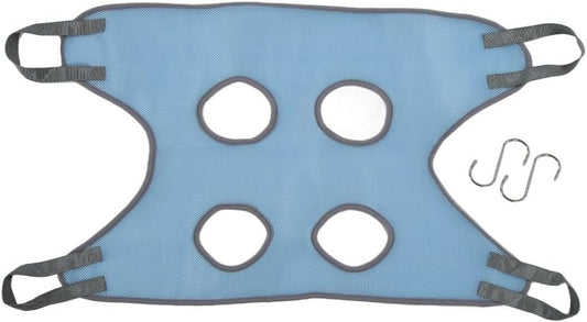 Pet Grooming Hammock,Breathable Mesh Dog Grooming Sling with 2 Hooks,Blue,For Nail Clipping Bathing and Trimming(M)
