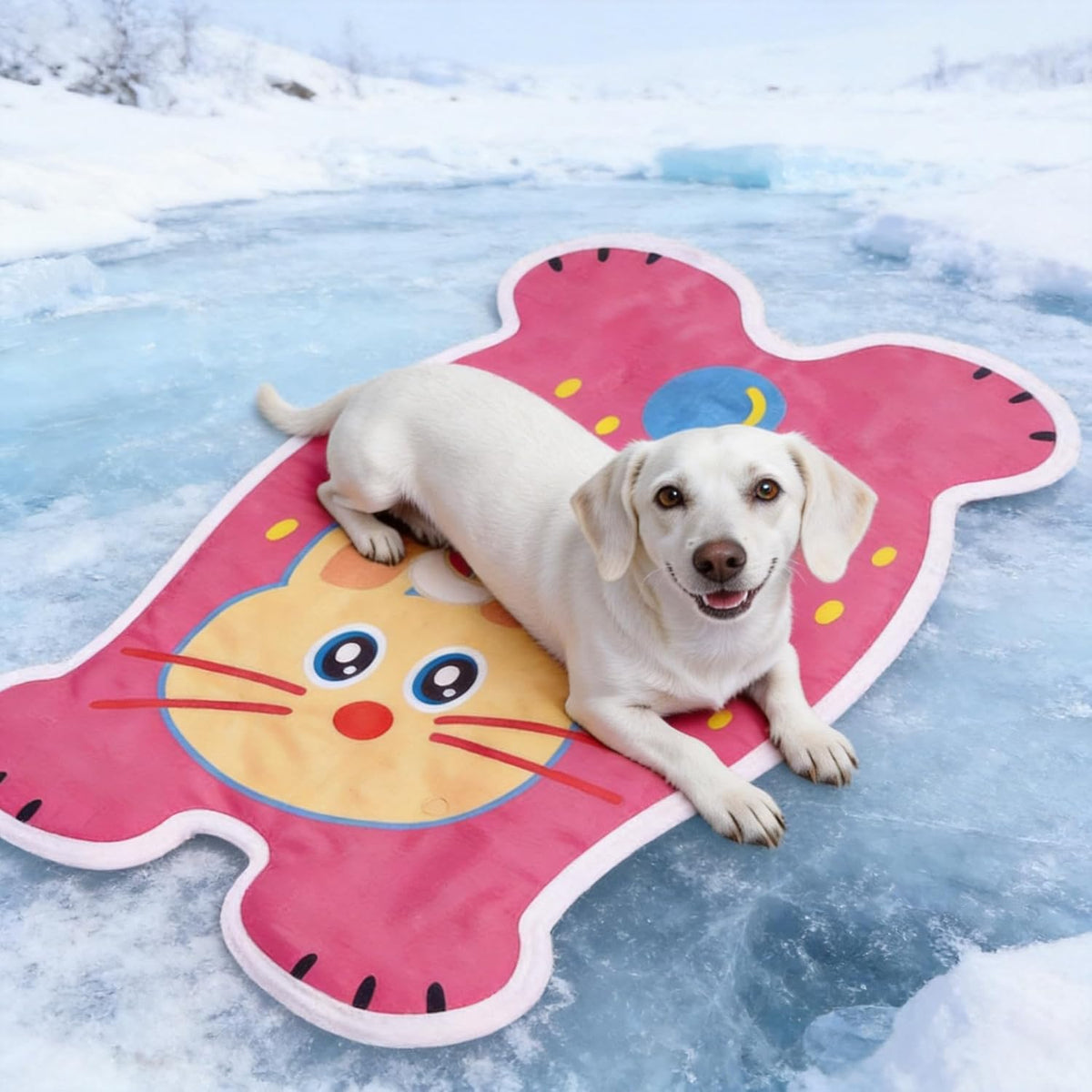 Cat Dog Cooling Mat 30"X20", Gel Cooling Waterproof Pet Pad, Easy Clean