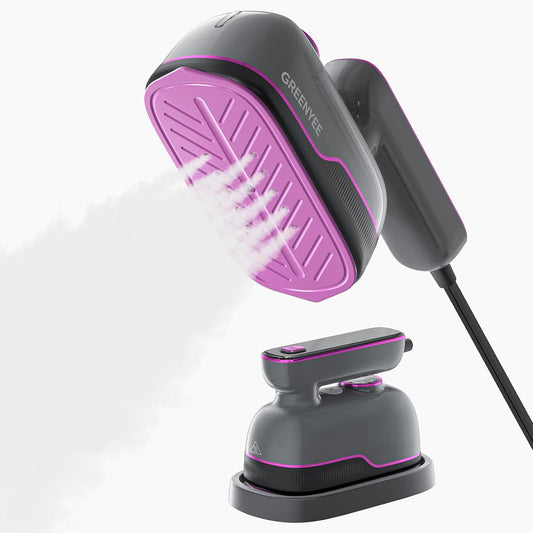Travel Steamer Iron for Clothes, Portable Handheld Clothes Steamer with 6 Smart Modes, 12S Fast Heat-Up, 2-In-1 Steamer and Iron, 150Ml Water Tank, Powerful Wrinkle Removal for Home & Travel, 120V