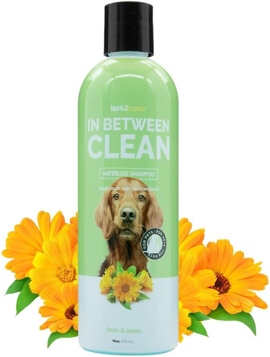 Bark2Basics in between Clean Waterless Dry Dog Shampoo, No Rinse, 16 Oz