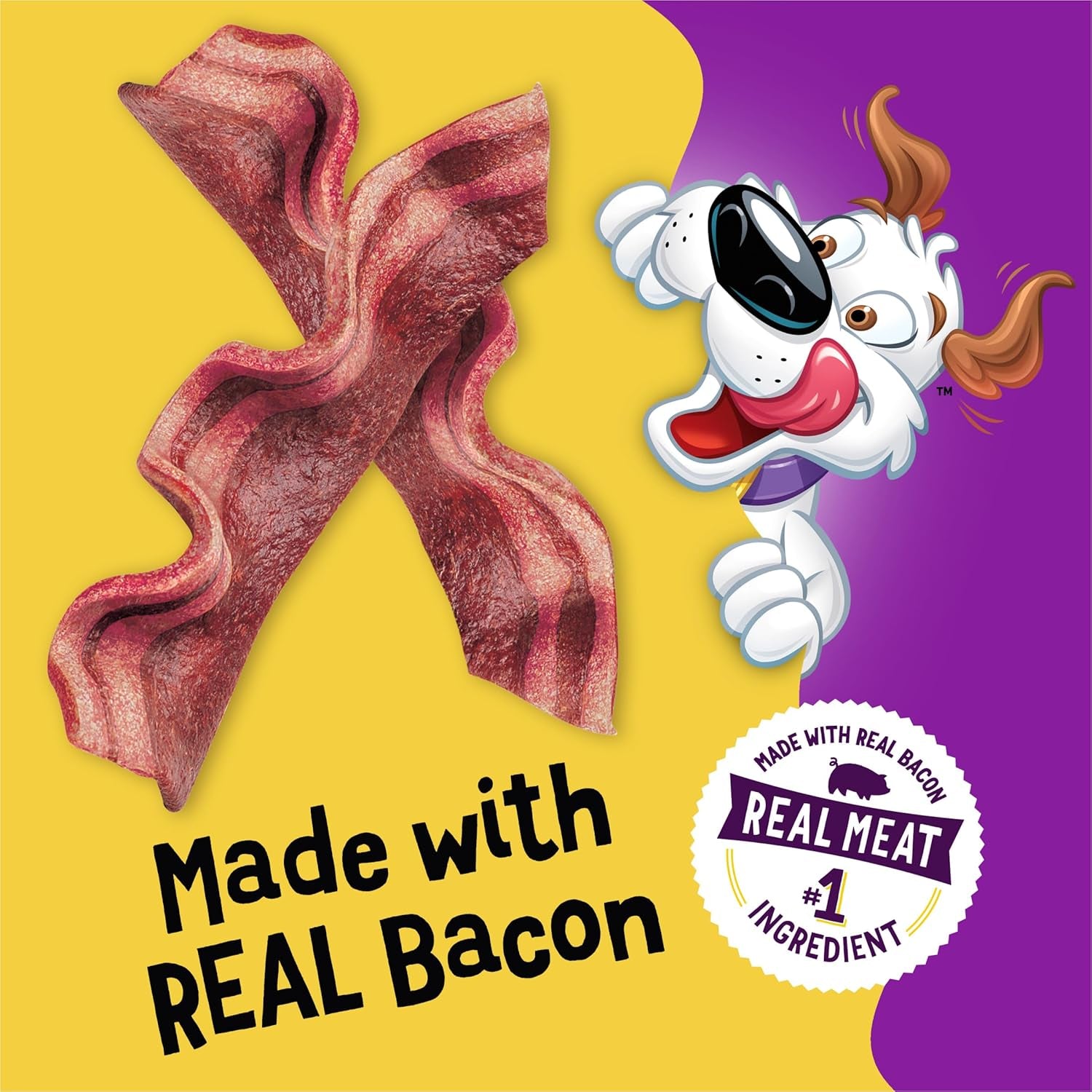 Purina Beggin' Strips Dog Treats, Original with Bacon Flavor - (Pack of 2) 26 Oz. Pouches