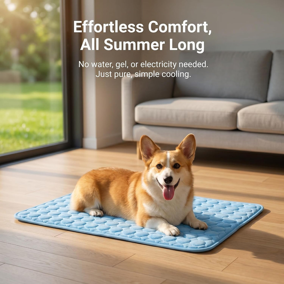 Dog Cooling Mat 2026 Upgraded Arc-Chill Cooling Dog Bed Mat, Washable Self Cooling Pet Pad for Dogs & Cats, Foldable Cooling Mat for Indoor Outdoor Floor Sofa Car Seat Travel