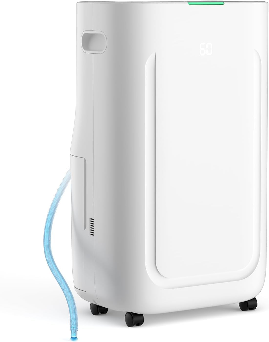 5000 Sq.Ft 80 Pint Dehumidifier for Basements,1.72 Gallon Water Tank Dehumidifiers for Home,Dehumidifier with Drain Hose,Timer,Drain Hose,Humidity Display and Silent Mode
