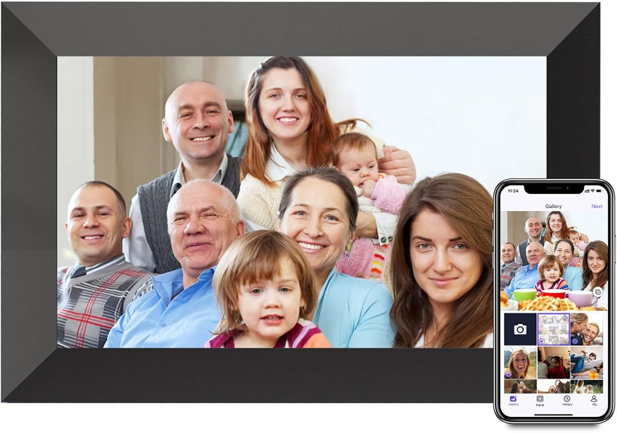 Uhale Digital Picture Frame, 10.1-Inch High Definition Touch Screen, Digital Photo Frame with Automatic Rotation Feature.Gift for Mother'S Day, Father'S Day,Parents, Grandparents
