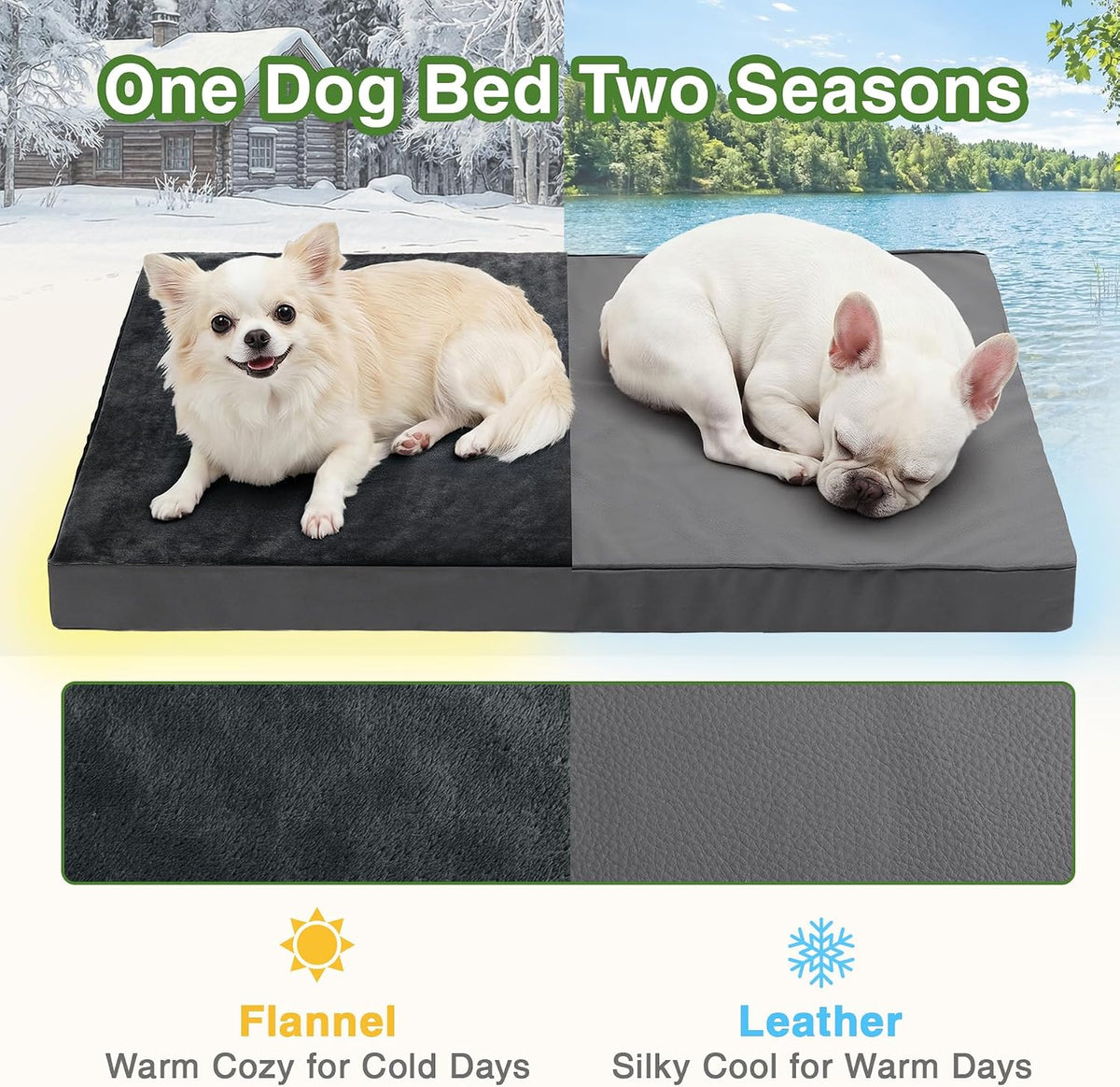 Waterproof Small Dog Bed Crate Pad 24", Washable Orthopedic Puppy Cat Mat