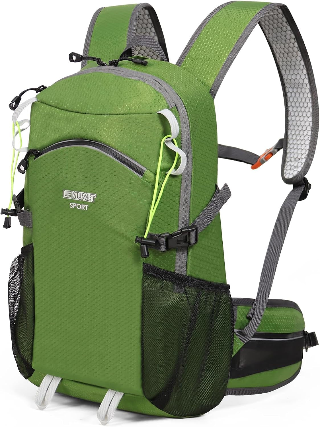 22L Lightweight Hiking Daypack with Waist Pocket Biking Skiing Travel